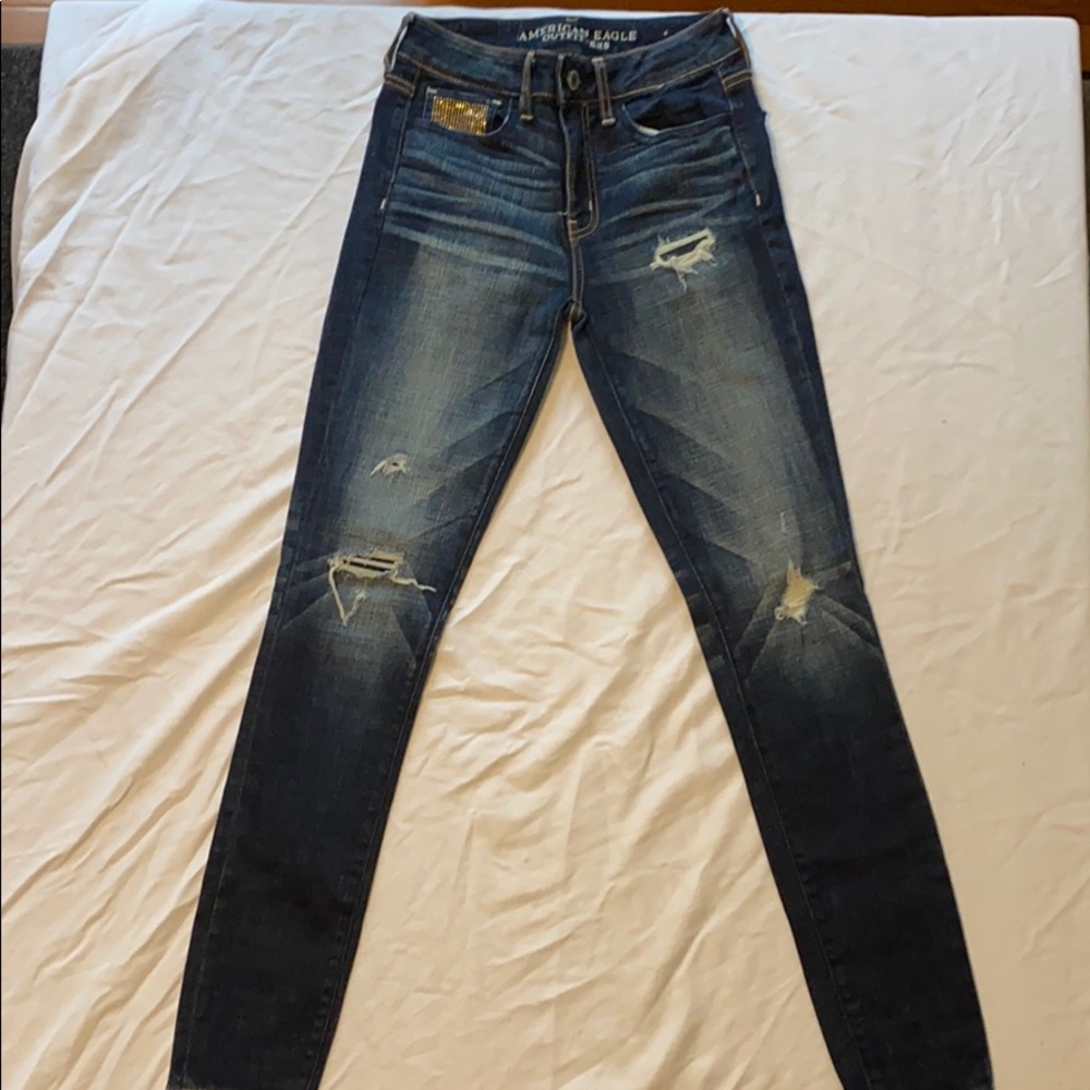 American Eagle Outfitters Women's Blue Jeans